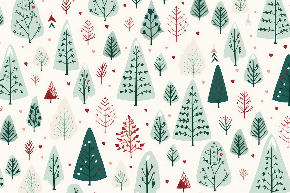 Christmas pattern backgrounds tranquility celebration. AI generated Image by rawpixel.