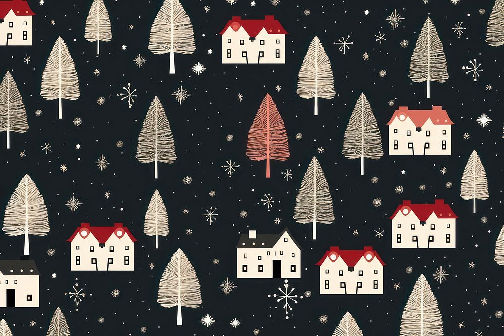 Christmas pattern backgrounds outdoors architecture. AI generated Image by rawpixel.