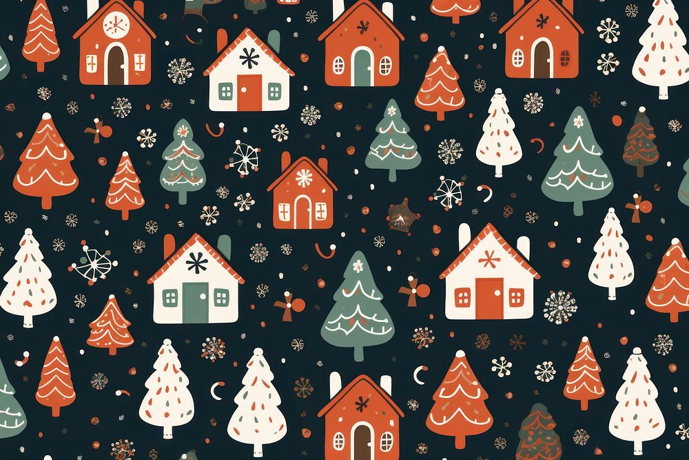 Christmas pattern backgrounds confectionery. AI generated Image by rawpixel.