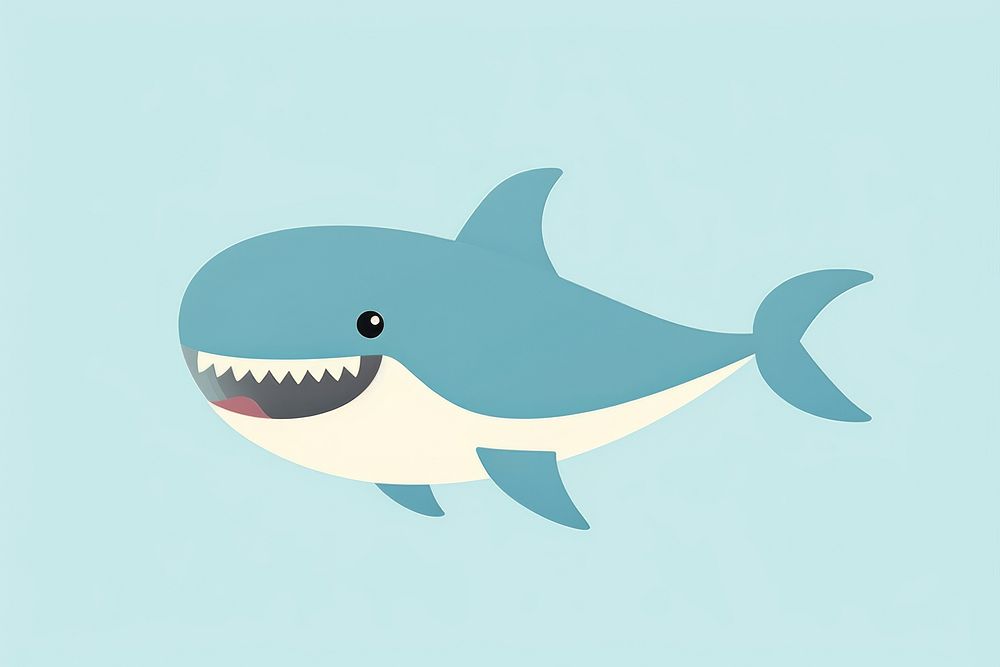 Marine animal mammal shark fish. AI generated Image by rawpixel.