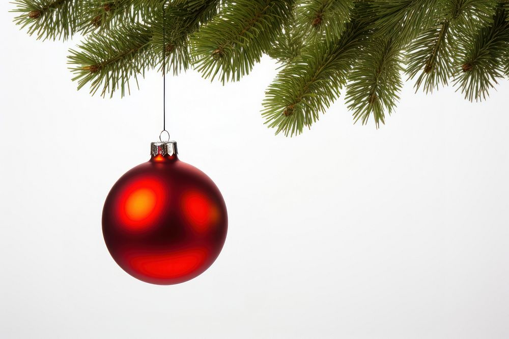 Christmas tree hanging branch. AI generated Image by rawpixel.
