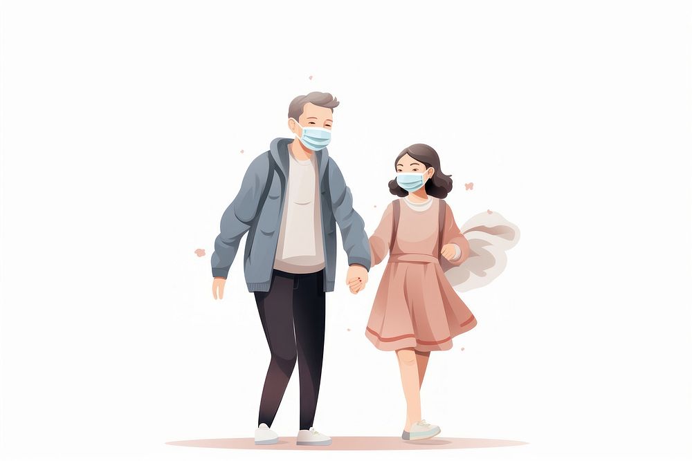 Family walking adult togetherness. AI generated Image by rawpixel.