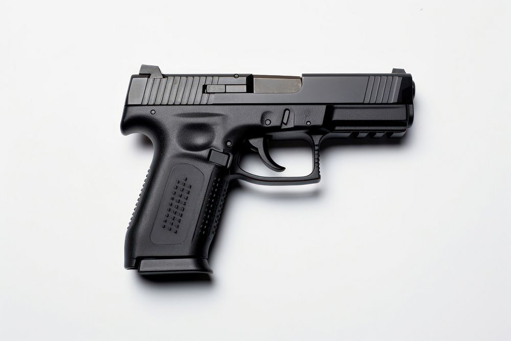 Toy Black Handgun handgun weapon black. AI generated Image by rawpixel.
