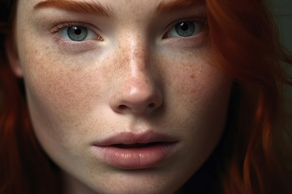 Woman skin adult face. AI generated Image by rawpixel.