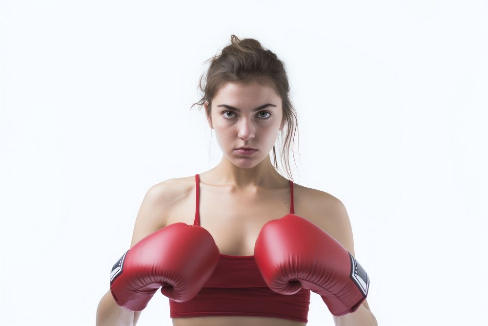 Woman practicing boxing punching sports adult. AI generated Image by rawpixel.