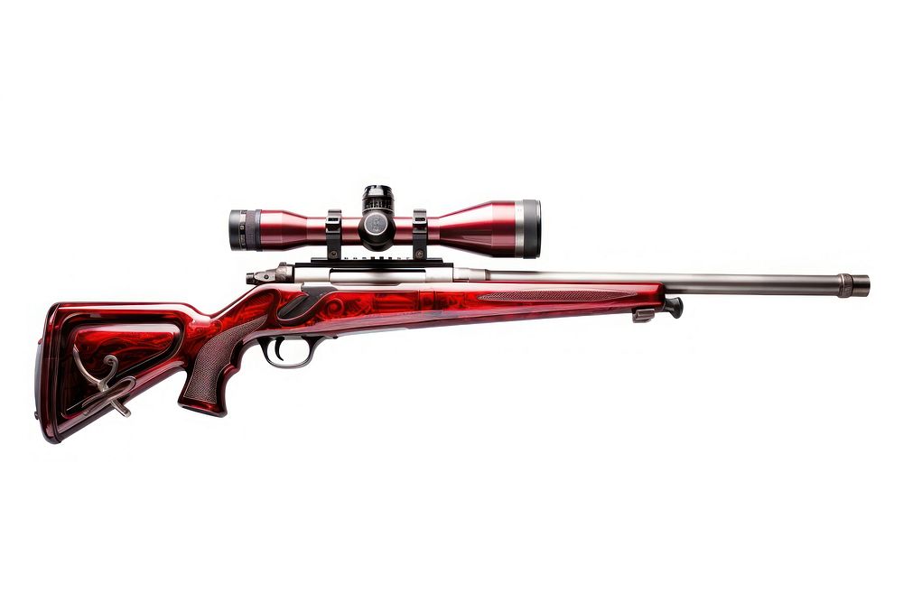 Rifle weapon gun red. AI generated Image by rawpixel.