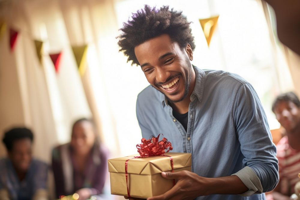 Happy Ethiopian young man birthday party adult. AI generated Image by rawpixel.