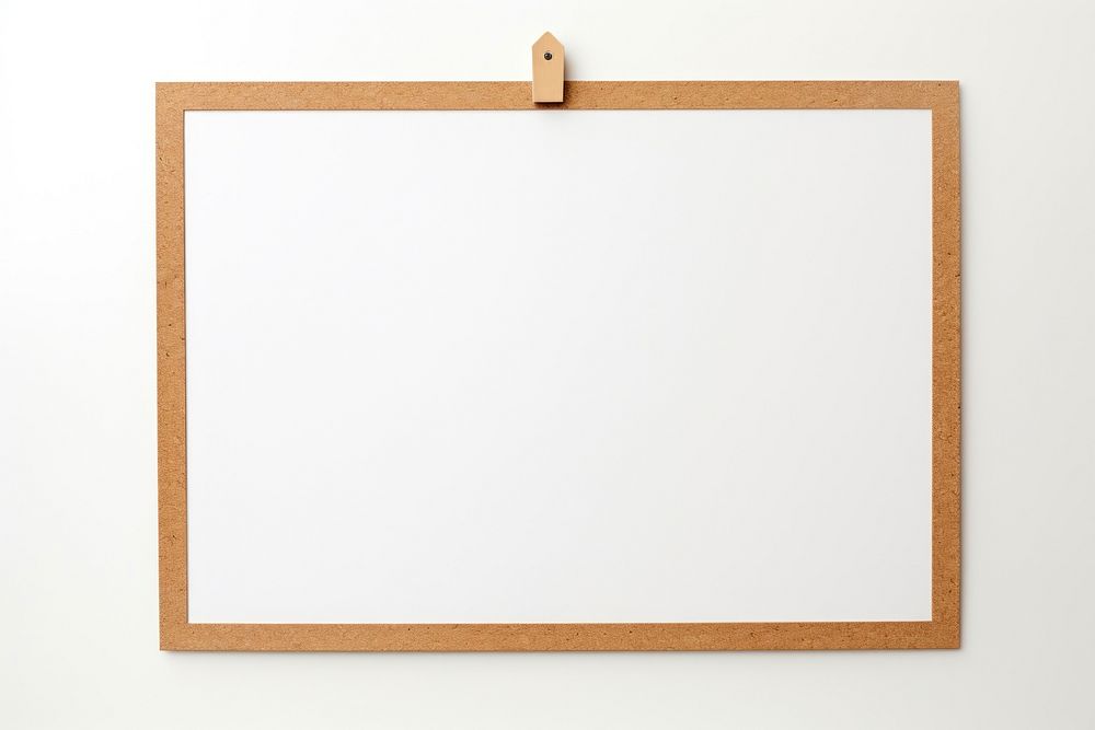 Blank cork board white background rectangle absence. AI generated Image by rawpixel.