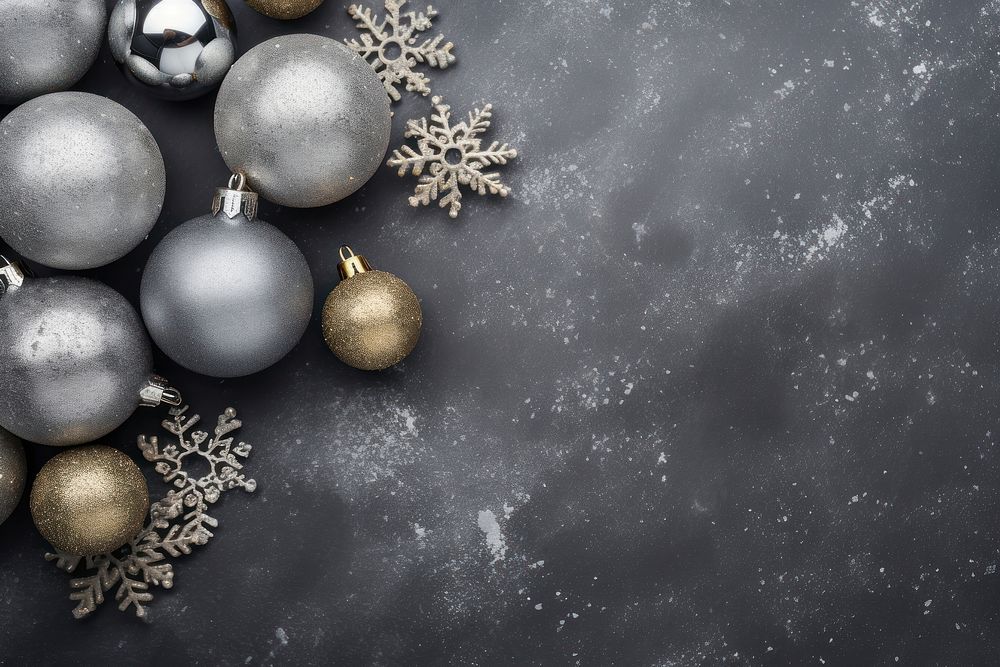 Christmas decorations celebration accessories monochrome. AI generated Image by rawpixel.
