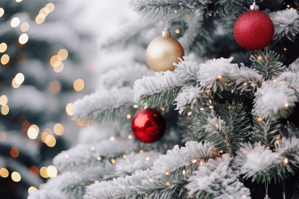 Christmas tree backgrounds illuminated celebration. AI generated Image by rawpixel.