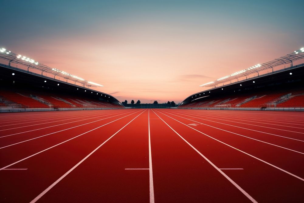 Empty Running track running sports determination. AI generated Image by rawpixel.