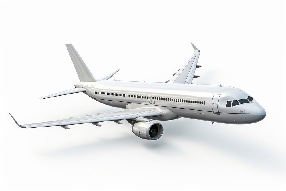 Passenger plane airplane aircraft airliner. AI generated Image by rawpixel.