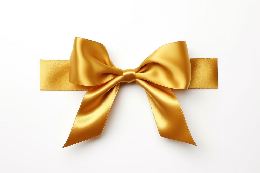 Gold ribbon shiny white background. AI generated Image by rawpixel.