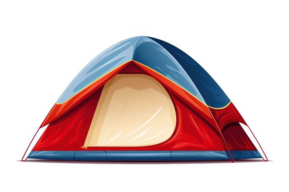 Tent camping white background transportation. AI generated Image by rawpixel.