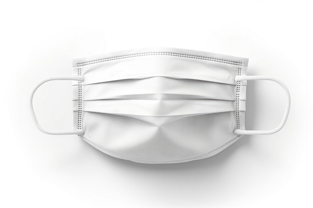 White medical mask white background accessories accessory. AI generated Image by rawpixel.