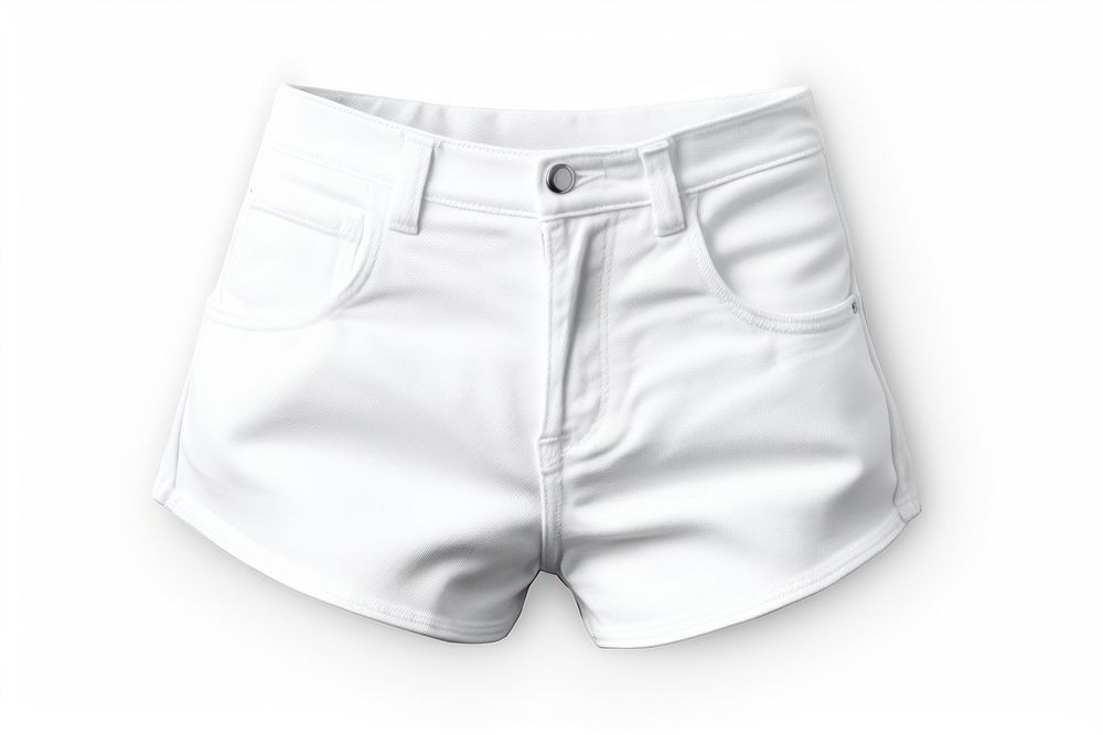Shorts white white background underpants. AI generated Image by rawpixel.
