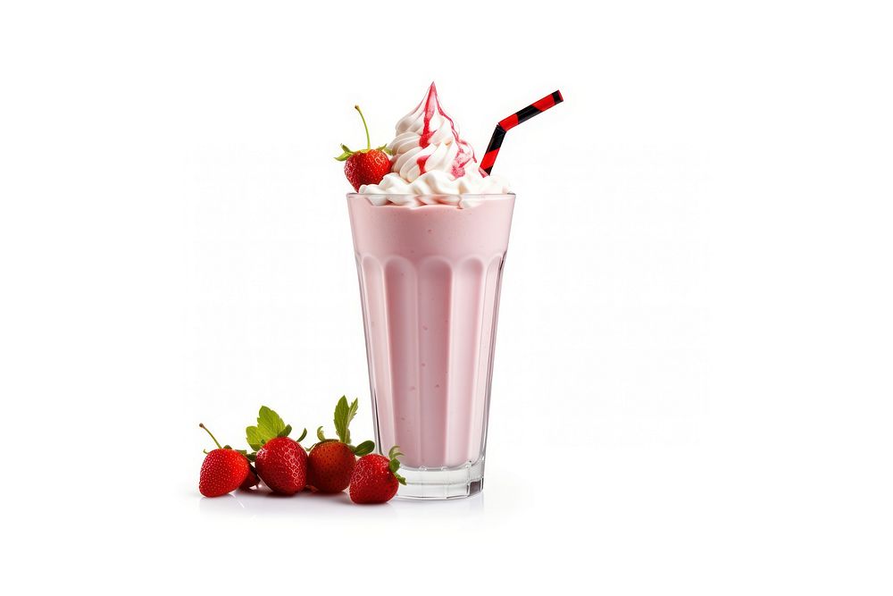 Dessert milkshake strawberry smoothie. AI generated Image by rawpixel.