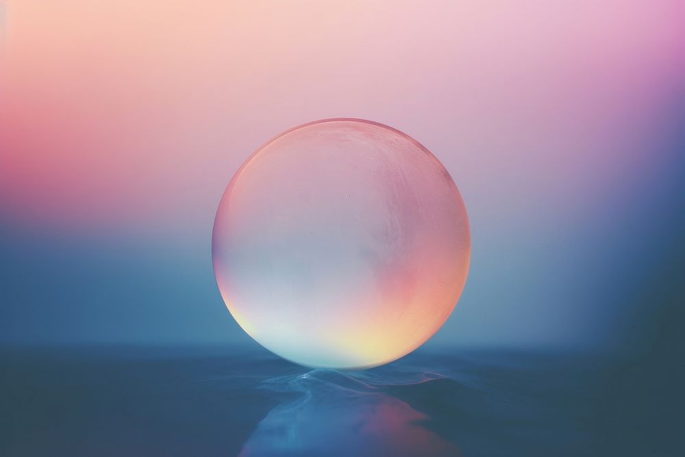 Sphere glass moon transparent. AI generated Image by rawpixel.
