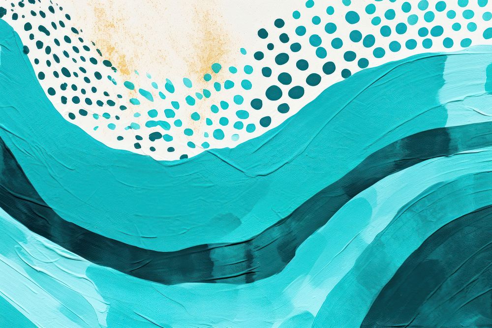 Memphis illustration background turquoise backgrounds abstract. AI generated Image by rawpixel.
