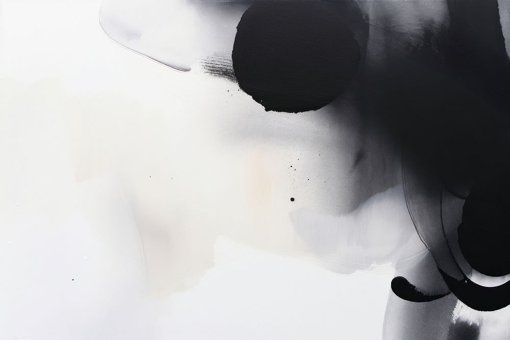 Abstract black shape background backgrounds abstract white. AI generated Image by rawpixel.