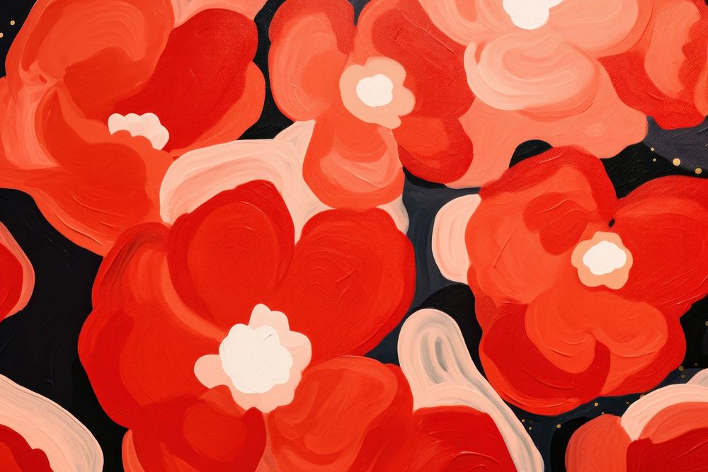 Abstract flowers shape background backgrounds abstract painting. AI generated Image by rawpixel.
