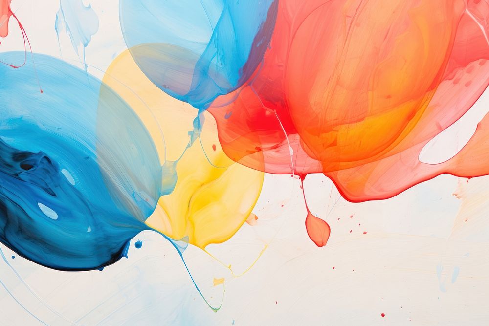 Balloon backgrounds abstract painting. AI generated Image by rawpixel.