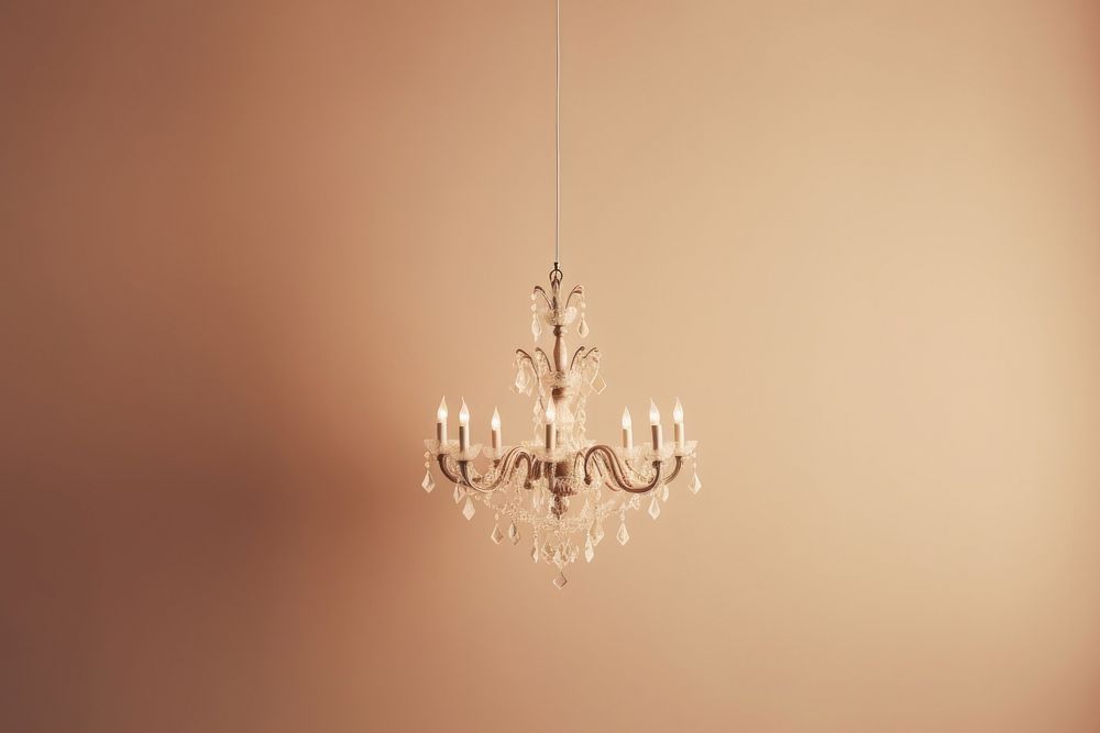 Chandelier lamp electricity illuminated. AI generated Image by rawpixel.
