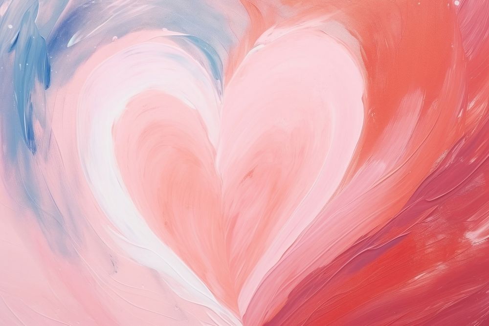 Heart backgrounds abstract painting. AI generated Image by rawpixel.