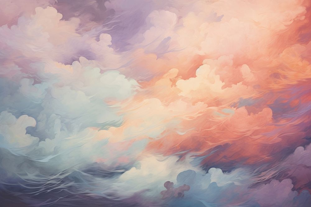 Clouds backgrounds abstract painting. AI generated Image by rawpixel.