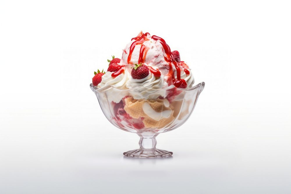 Dessert sundae gelato cream. AI generated Image by rawpixel.