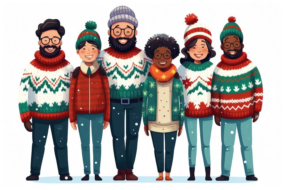 Family sweater christmas people. AI generated Image by rawpixel.