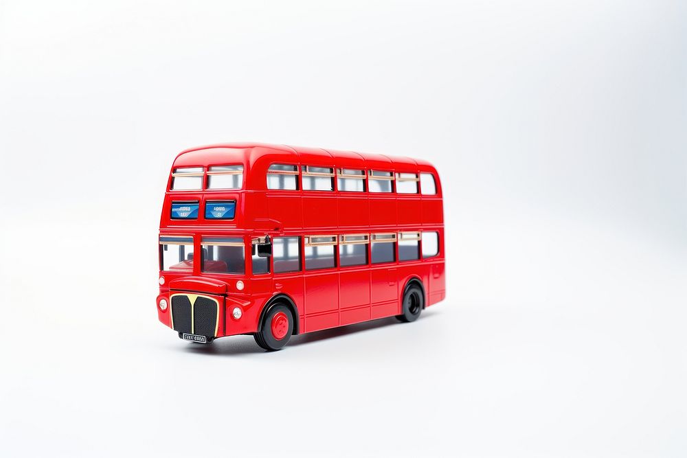 London bus vehicle white background. AI generated Image by rawpixel.