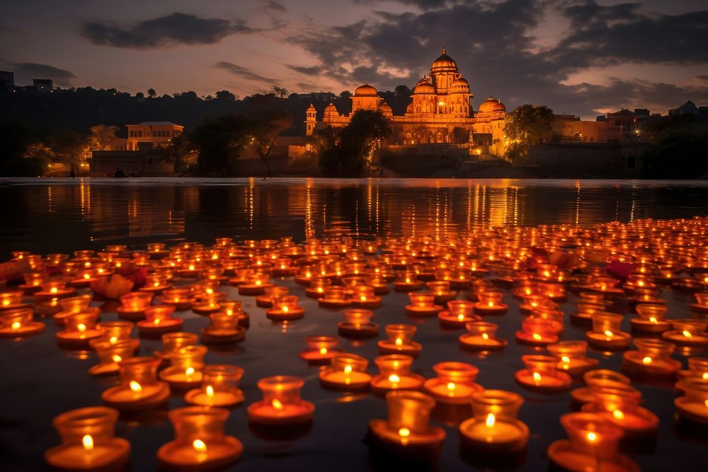 Diwali celebration candle diwali spirituality. AI generated Image by rawpixel.