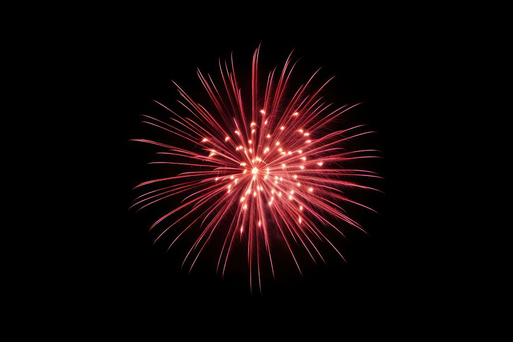 Single firework fireworks outdoors night. AI generated Image by rawpixel.