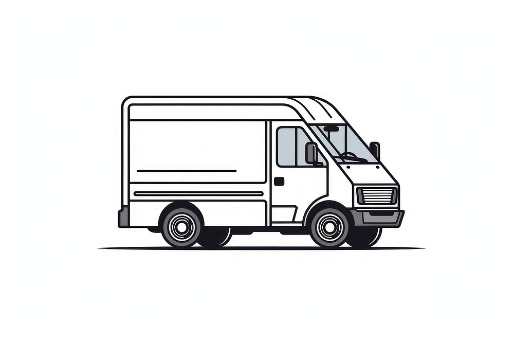 Delivery vehicle delivering minibus. AI generated Image by rawpixel.