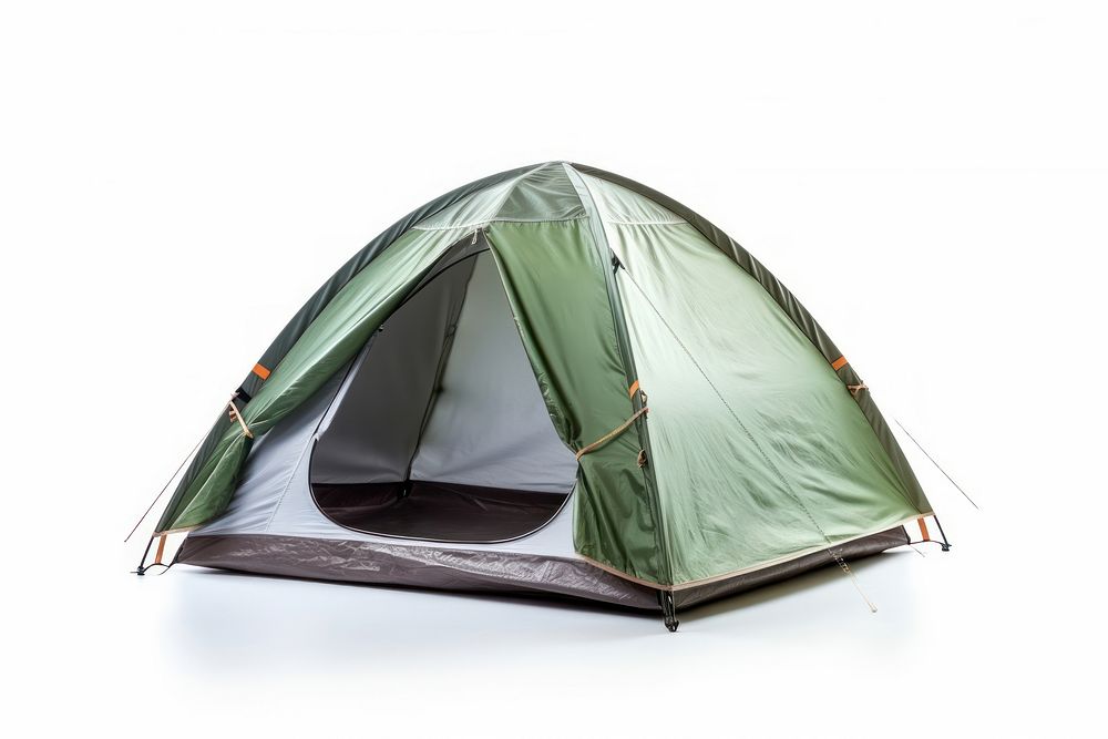 Tent outdoors camping white background. AI generated Image by rawpixel.