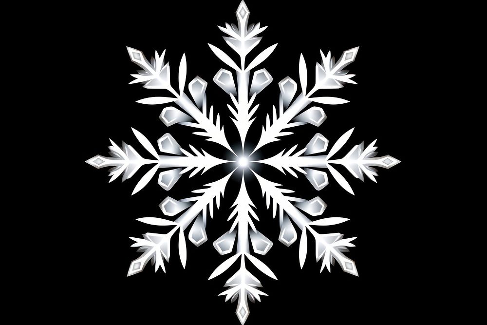 Snowflake black black background celebration. AI generated Image by rawpixel.