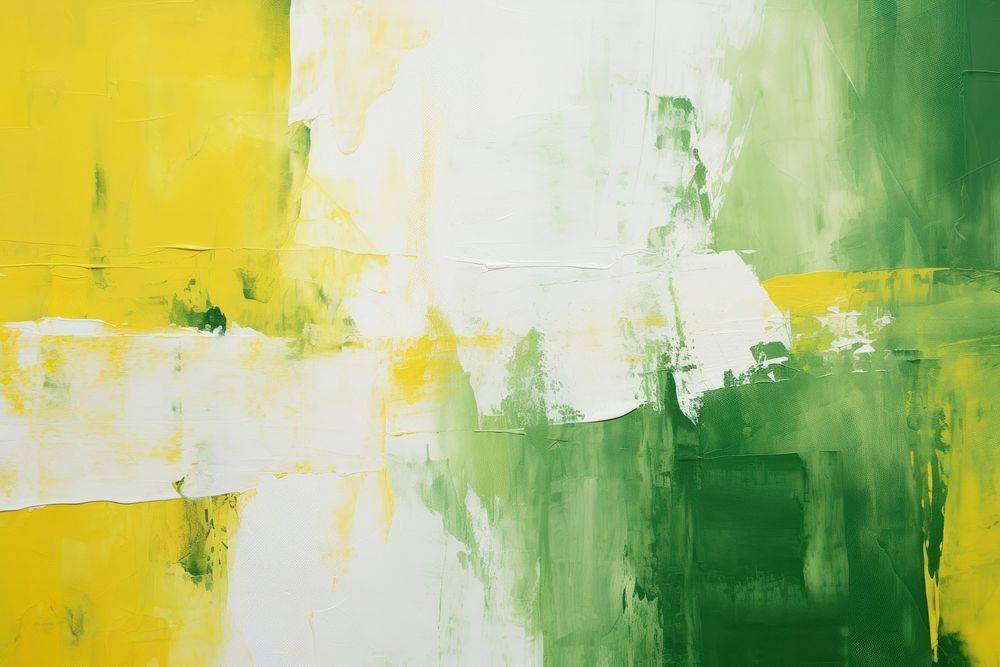 Abstract green white yellow background art backgrounds painting. AI generated Image by rawpixel.