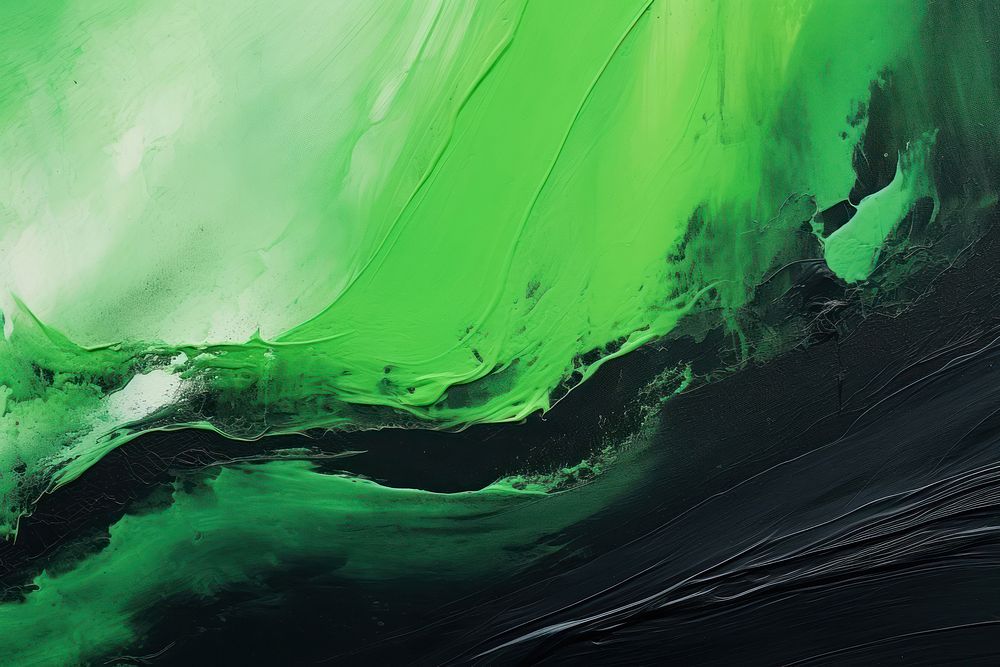Abstract green black background backgrounds painting art. AI generated Image by rawpixel.