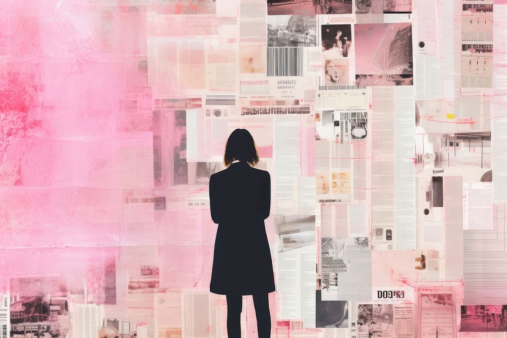Businesswoman backgrounds newspaper adult. AI generated Image by rawpixel.