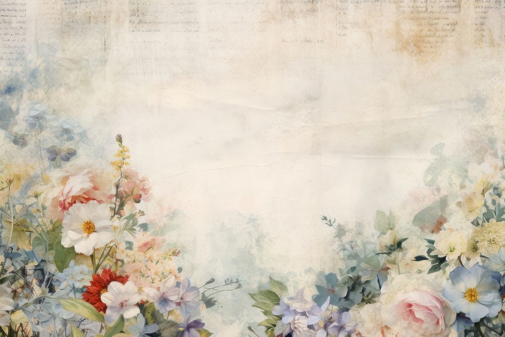 Flowers backgrounds painting pattern. 