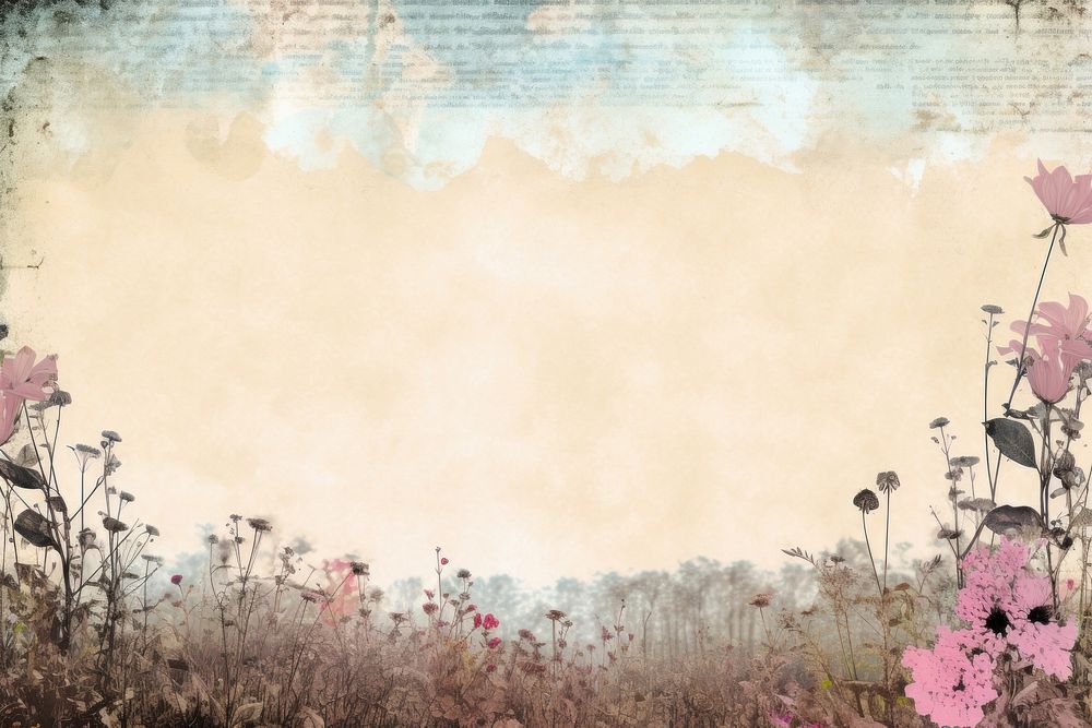 Meadow backgrounds outdoors flower. AI generated Image by rawpixel.