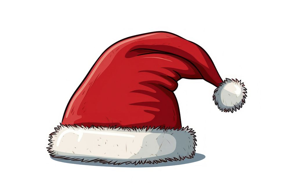 Chirstmas hat christmas art white background. AI generated Image by rawpixel.