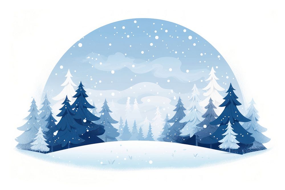 Winter snow christmas snowing. AI generated Image by rawpixel.