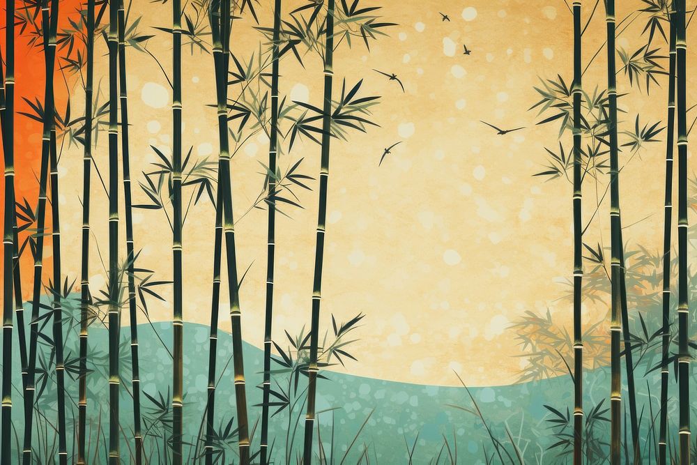 Bamboo tree backgrounds plant tranquility. AI generated Image by rawpixel.