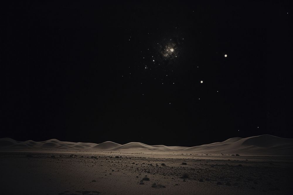 Desert astronomy outdoors nature. AI generated Image by rawpixel.