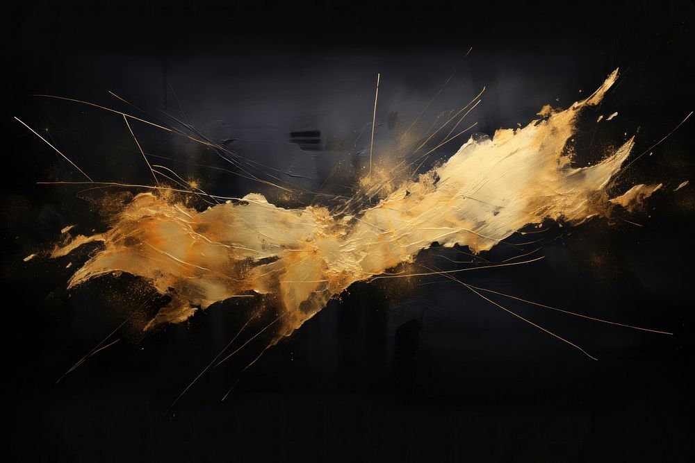 Black-gold backgrounds paint art. AI generated Image by rawpixel.