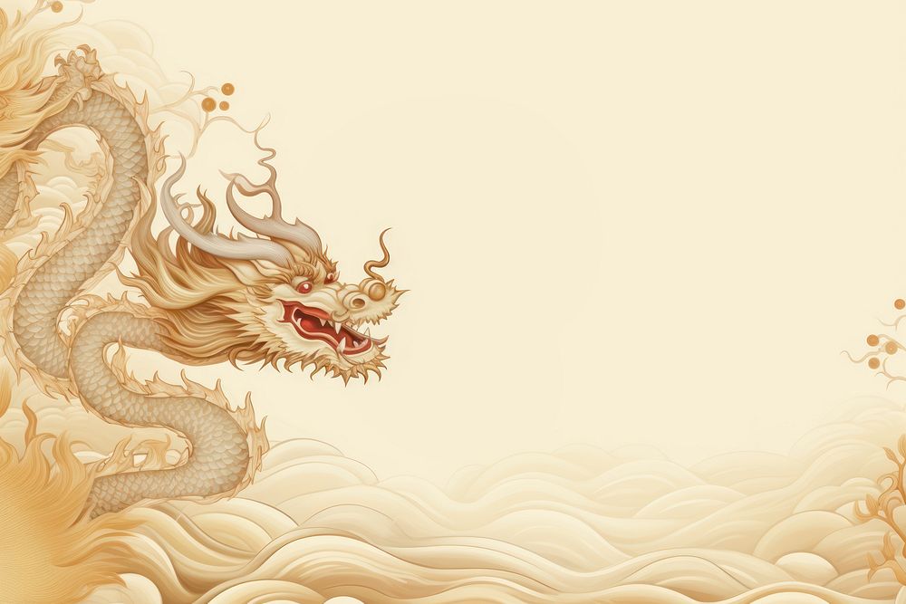 Chinese background dragon backgrounds creativity. AI generated Image by rawpixel.