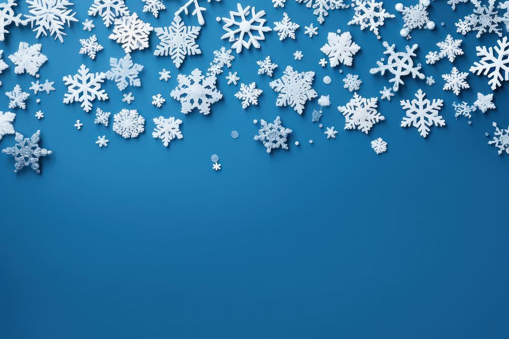 Christmas blue background snowflake backgrounds nature. AI generated Image by rawpixel.