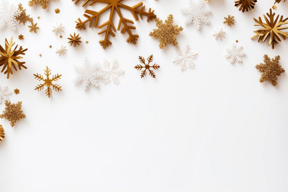 Christmas white background snowflake backgrounds nature. AI generated Image by rawpixel.